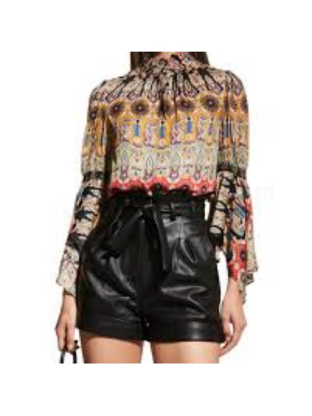 New ALICE + OLIVIA Jada Medallion Print Trumpet